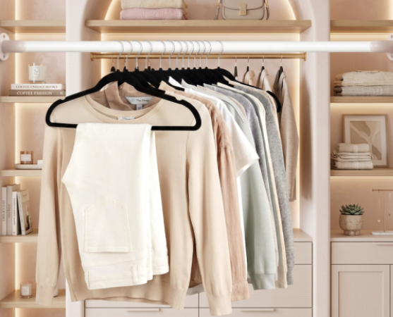 The Velvet Hangers That Made My Closet Look Put Together